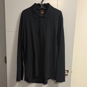 Y-3 Classic Black Long Sleeve Polo